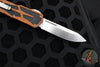 Heretic Colossus OTF Auto- Single Edge- Root Beer Handle- Stonewash Plain Edge H039-2A-RB