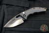 Heretic Knives Custom Medusa OTS Auto- Tanto Edge- DLC Titanium Handle with Frag Pattern- Stealth Polished Blade- Abalone Button And Clip Inlay- Serial Number 16