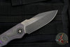 Heretic Wraith OTS Auto- Single Edge- Purple Camo Carbon Fiber Handle- DLC Black Bolster Two Tone DLC Blade H000-6A-PUCF