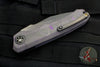 Heretic Wraith OTS Auto- Single Edge- Purple Camo Carbon Fiber Handle- DLC Black Bolster Two Tone DLC Blade H000-6A-PUCF