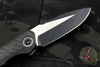 Heretic Wraith OTS Auto Single Edge Carbon Fiber Handles Jade G-10 Bolster Black Battleworn Blade H000-8A-JADE