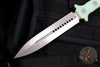 Heretic Nephilim Double Edge Fixed Blade - Battleworn with Jade G-10 Scales H003-5A-JADE