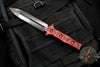 Heretic Nephilim Double Edge Fixed Blade - Black DLC with Red/Black G-10 Scales H003-6A-REDBLK