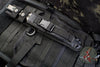 Heretic Nephilim Double Edge Fixed Blade - Battleworn Black with Carbon Fiber Scales H003-8A-CF