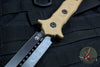 Heretic Nephilim Double Edge Fixed Blade - Battleworn Black with FDE G-10 Scales H003-8A-FDE