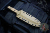 Heretic Nephilim Double Edge Fixed Blade - Battleworn Black with FDE G-10 Scales H003-8A-FDE