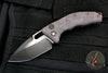 Heretic Knives Medusa Auto Knife Purple Camo Carbon Fiber Handles - Tanto Edge Two Tone Black DLC Blade H011-6A-PUCF