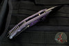 Heretic Knives Medusa Auto Knife Purple Camo Carbon Fiber Handles - Tanto Edge Two Tone Black DLC Blade H011-6A-PUCF