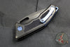 Heretic Knives Medusa Auto Knife DLC Titanium Handles with Ray Skin Inlay- Tanto Edge Battleworn DLC Blade H011-6A-Ti/Ray