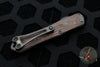 Heretic Manticore-S OTF Auto- Bowie Edge- Orange Camo Carbon Fiber Backcover- DLC Black Blade H022B-6A-ORCF