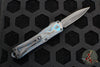 Heretic Manticore-S OTF Knife- Double Edge- Blue Ano/Blue Camo Carbon Handle- Black DLC Blade H024-6A-BLU/CF