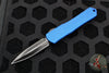 Heretic Manticore-S OTF Knife- Double Edge- Blue Ano/Blue Camo Carbon Handle- Black DLC Blade H024-6A-BLU/CF