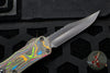 Heretic Manticore-E OTF Auto Bowie Edge Awesome 80's Camo Carbon Fiber Bottom - DLC Plain Edge H026B-6A-CF80's