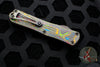 Heretic Manticore-E OTF Auto Bowie Edge Awesome 80's Camo Carbon Fiber Bottom - DLC Plain Edge H026B-6A-CF80's