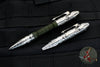 Heretic Thoth Pen- Stonewashed Titanium Tail and End Cap-Green Alumiunm Barrel-Battleworn Bolt H038-GRN