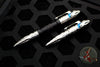 Heretic Thoth Pen- Stonewashed Titanium Tail and End Cap-Black Aluminum Barrel-Blue Bolt