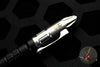 Heretic Thoth Pen- Stonewashed Titanium Tail and End Cap-Black Aluminum Barrel-Blue Bolt