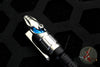 Heretic Thoth Pen- Stonewashed Titanium Tail and End Cap-Black Aluminum Barrel-Blue Bolt