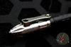 Heretic Thoth Pen- Stonewashed Titanium Tail and End Cap-Black Alumiunm Barrel-Blue Bolt