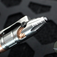 Heretic Thoth Pen- Stonewashed Titanium Tail and End Cap-Copper Barrel