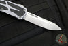 Heretic Colossus OTF Auto- Single Edge- Gray Handle- Stonewash Plain Edge H039-2A-GRAY