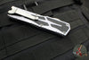 Heretic Colossus OTF Auto- Single Edge- Gray Handle- Stonewash Plain Edge H039-2A-GRAY