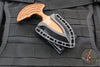 Heretic Sleight Double Edge Fixed Blade - Bronze Aluminum With Black Plain Edge H050-6A-BRZ