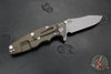 Hinderer Eklipse 3.5" Spearpoint Blade- Battle Bronze Finished Titanium and Translucent G-10- Working Finish S45VN Steel Blade