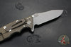 Hinderer Eklipse 3.5" Spearpoint Blade- Battle Bronze Finished Titanium and Translucent G-10- Working Finish S45VN Steel Blade