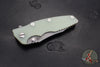 Hinderer Eklipse 3.5" Spearpoint Blade- Battle Bronze Finished Titanium and Translucent G-10- Working Finish S45VN Steel Blade