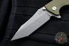 Hinderer Eklipse 3.5" Tanto OD Green G-10 Battle Bronze Handle Working Finish Blade Tri-Way Pivot System