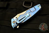 Hinderer Eklipse 3.5" Tanto Black G-10 Stonewash Blue Handle Stonewash Finished Blade Tri-Way Pivot System