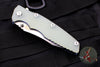 Hinderer Eklipse 3.5" Tanto Translucent Green G-10 Stonewash Blue Handle Stonewash Finished Blade Tri-Way Pivot System