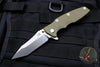Hinderer Eklipse 3.5" Tanto OD Green G-10 Stonewash Bronze Handle Stonewash Finished Blade Tri-Way Pivot System
