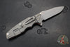 Hinderer Eklipse 3.5" Spearpoint Blade- Working Finish Titanium and Orange G-10- Working Finish Blade
