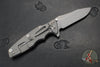 Hinderer Eklipse 3.5"- Spearpoint Blade- Working Finish Titanium and Red G-10- Working Finish Blade