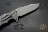 Hinderer Eklipse 3.5"- Spearpoint Blade- Working Finish Titanium and Red G-10- Working Finish Blade