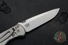 Hinderer Firetac Folding Knife- Spanto Edge- Stonewash Ti and Blade- Blue G-10