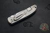 Hinderer Firetac Folding Knife- Spanto Edge- Stonewash Ti and Blade- Blue G-10