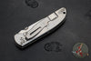 Hinderer Firetac Folding Knife- Spanto Edge- Stonewash Ti and Blade- Coyote G-10