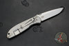 Hinderer Firetac Folding Knife- Spanto Edge- Stonewash Ti and Blade- Red G-10