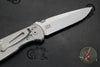 Hinderer Firetac Folding Knife- Spanto Edge- Stonewash Ti and Blade- Red G-10