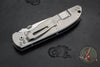 Hinderer Firetac Folding Knife- Spanto Edge- Stonewash Ti and Blade- Red G-10