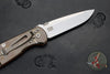 Hinderer Firetac Folding Knife- Spanto Edge- Stonewash Bronze Ti and Stonewash Blade- Orange G-10