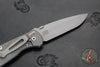 Hinderer Firetac Folding Knife- Spanto Edge- Working Finish Ti and Blade- Blue/Black G-10