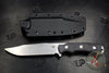 Hinderer Knives FieldTac Fixed Blade-Harpoon Spearpoint- Stonewash with Black Micarta Handles