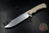 Hinderer Knives FieldTac Fixed Blade-Harpoon Spearpoint- Stonewash with Natural Micarta Handles