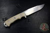 Hinderer Knives FieldTac Fixed Blade-Harpoon Spearpoint- Stonewash with Natural Micarta Handles