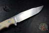 Hinderer Knives FieldTac Fixed Blade-Harpoon Spearpoint- Stonewash with Natural Micarta Handles