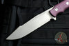 Hinderer Knives FieldTac Fixed Blade-Harpoon Spearpoint- Working Finish with Burgundy Micarta Handles